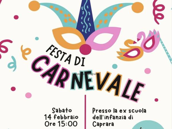 Caprara in maschera: sabato 14 febbraio torna la grande Festa di Carnevale