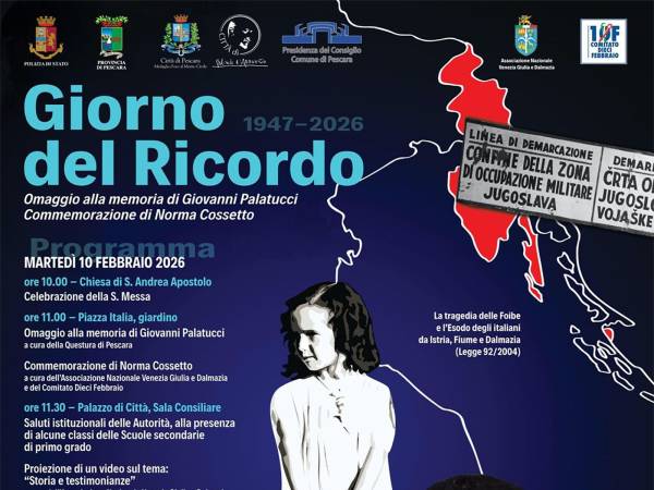 CERIMONIA A PESCARA PER IL "GIORNO DEL RICORDO