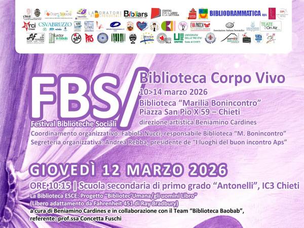 Chieti Capitale delle Biblioteche Scolastichee Premiazione per “La Città che ascolta”