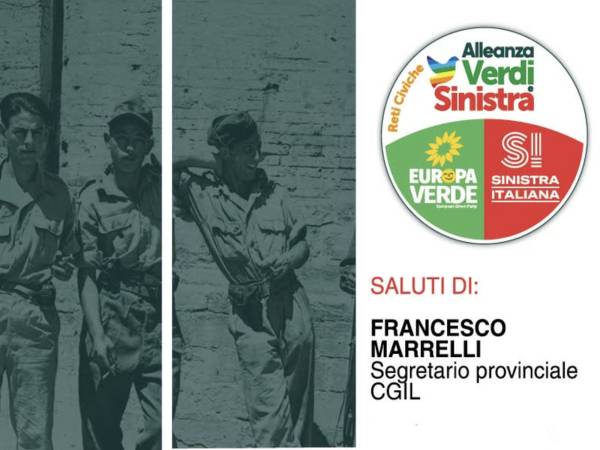 Iniziativa oggi, alle ore 16.30, nella sede della CGIL, dedicata ai valori dell’Antifascismo, della Liberazione e della Costituzione