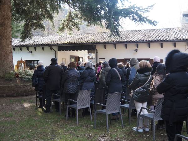 Celebrata a Scanno ai prati dello Chalet del Lago la santa messa dell’Annunciazione