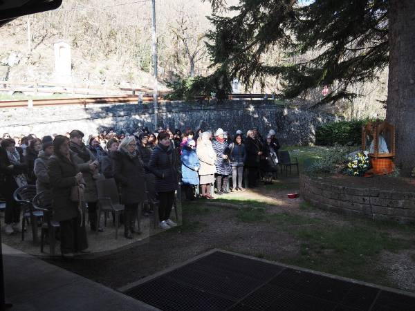 Celebrata a Scanno ai prati dello Chalet del Lago la santa messa dell’Annunciazione