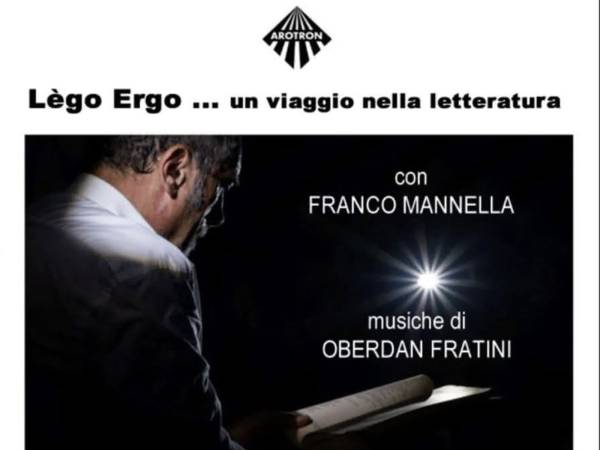 "Lègo Ergo... un viaggio nella letteratura": reading & sound performance di Franco Mannella e Oberdan Fratini a Pescara
