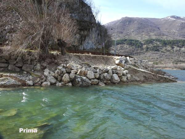 LAVORI DI RISANAMENTO DELLA FRANA ALLA FOCE DEL FIUME TASSO