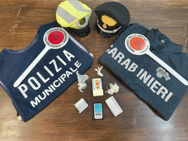 Operazione dei Carabinieri e della Polizia Locale a Pescara. Tratto in arresto un 24enne