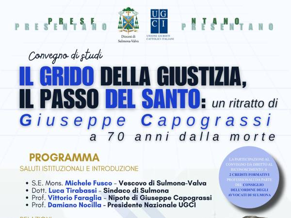 SULMONA RISCOPRE GIUSEPPE CAPOGRASSI A 70 ANNI DALLA MORTE