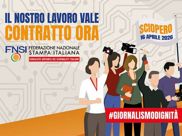 Domani, 16 Aprile, sciopero dei giornalisti