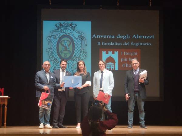 Riconoscimento per il Comune di Anversa degli Abruzzi