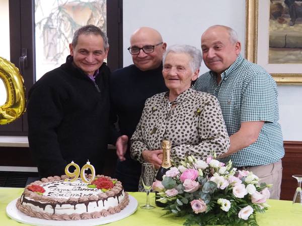 Auguri a Palmina Nannarone per il suo novantesimo compleanno