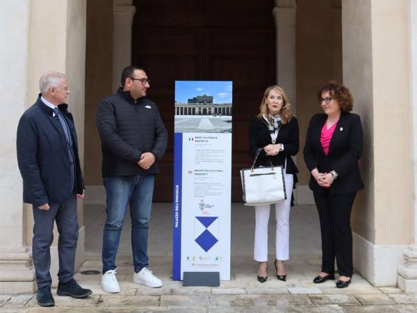 Apposizione dello “Scudo Blu” al Palazzo dell’Emiciclo