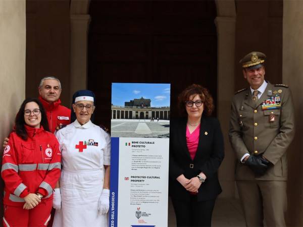 Apposizione dello “Scudo Blu” al Palazzo dell’Emiciclo