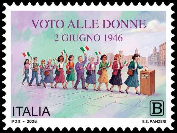 Francobollo celebrativo del voto alle donne