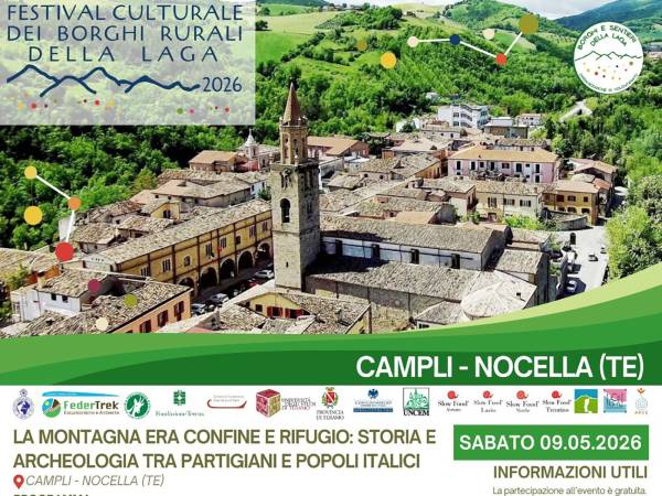 Campli e Nocella protagoniste del Festival Culturale dei Borghi Rurali della Laga 2026