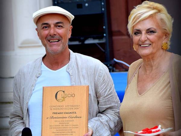 Il “PREMIO UMANITÀ 2026” allo scrittore e giornalista abruzzese Beniamino Cardines