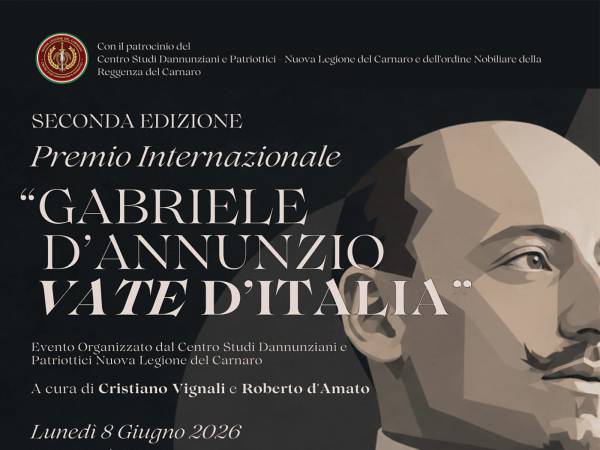 II EDIZIONE DEL PREMIO INTERNAZIONALE "GABRIELE D'ANNUNZIO VATE D'ITALIA