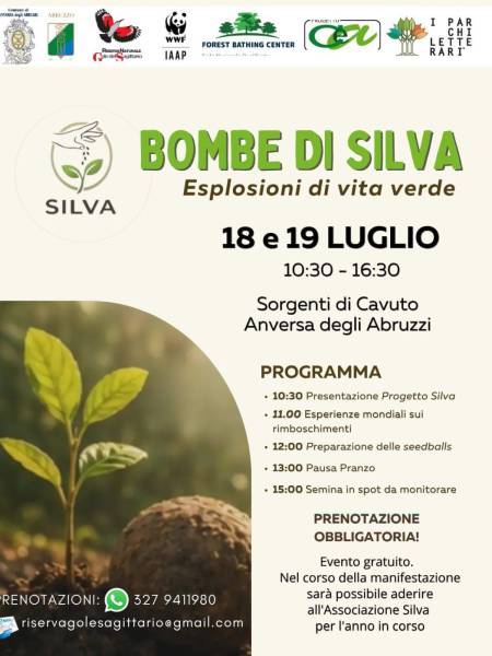 "Bombe di Silva, esplosione di Vita verde": ad Anversa degli Abruzzi il primo evento pubblico della neonata Associazione Silva APS.