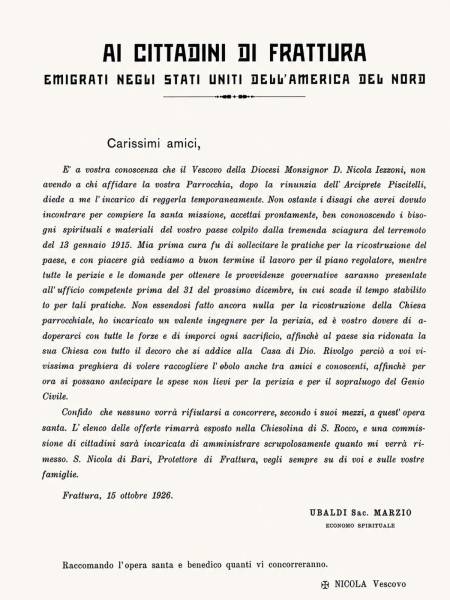 Domani, 26 Luglio, riaprirà al culto la chiesa di San Nicola a Frattura di Scanno con una solenne celebrazione eucaristica