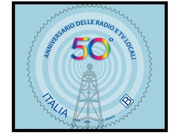 PRESENTATO IL FRANCOBOLLO DEDICATO AL 50° ANNIVERSARIO DELLE RADIO E TV LOCALI