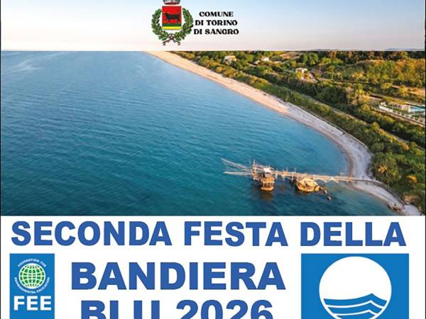 Torino di Sangro festeggia la seconda Bandiera Blu 2026 a Borgata Marina