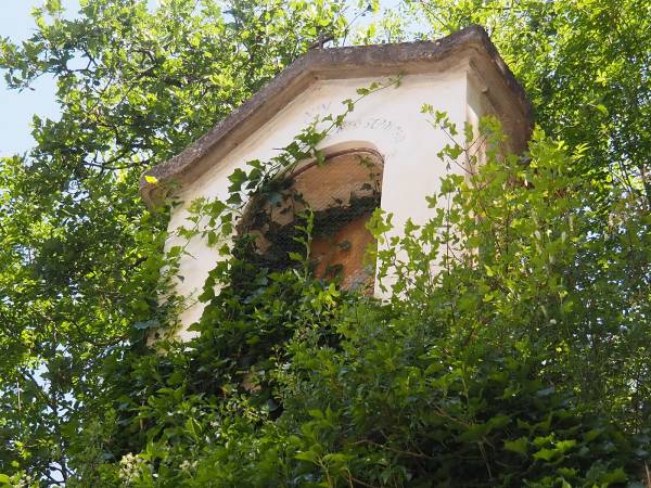 È opportuno liberare dai rampicanti la XIV Stazione della Via Crucis