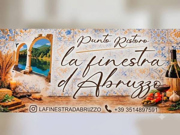 Il punto di ristoro “La finestra d’Abruzzo” al lago di San Domenico