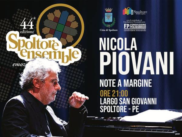 Spoltore Ensemble, il 13 agosto con Piovani e le sue "Note a margine"
