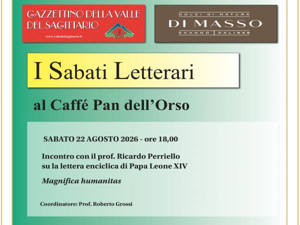 Sabati letterari al Caffé Pan dell’Orso