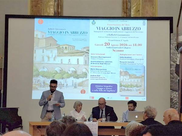 Un viaggio tra parole, paesaggi e memoria: presentato a Scanno l'imponente volume di Raffaele Giannantonio