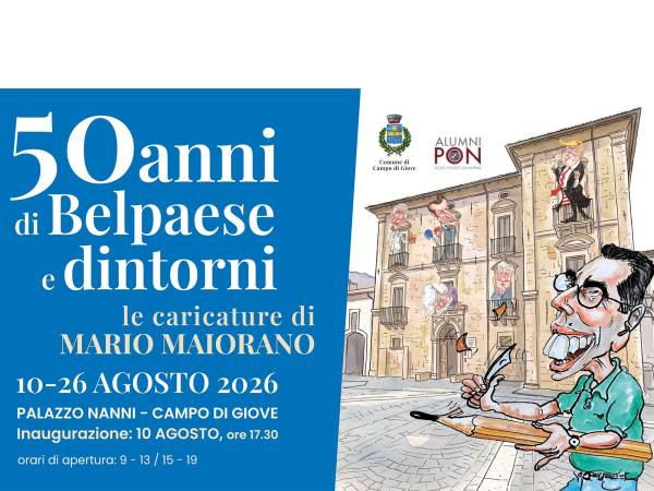 “50 anni di Belpaese e dintorni – le caricature di Mario Maiorano”