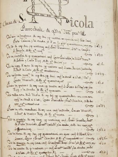 IL CATASTO ONCIARIO 