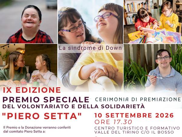 Premio Speciale del Volontariato e della Solidarietà “Piero Setta”