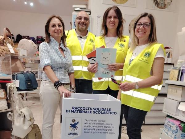 LIONS CLUB LANCIANO FRENTANIA: TORNA “ZAINO SOSPESO”